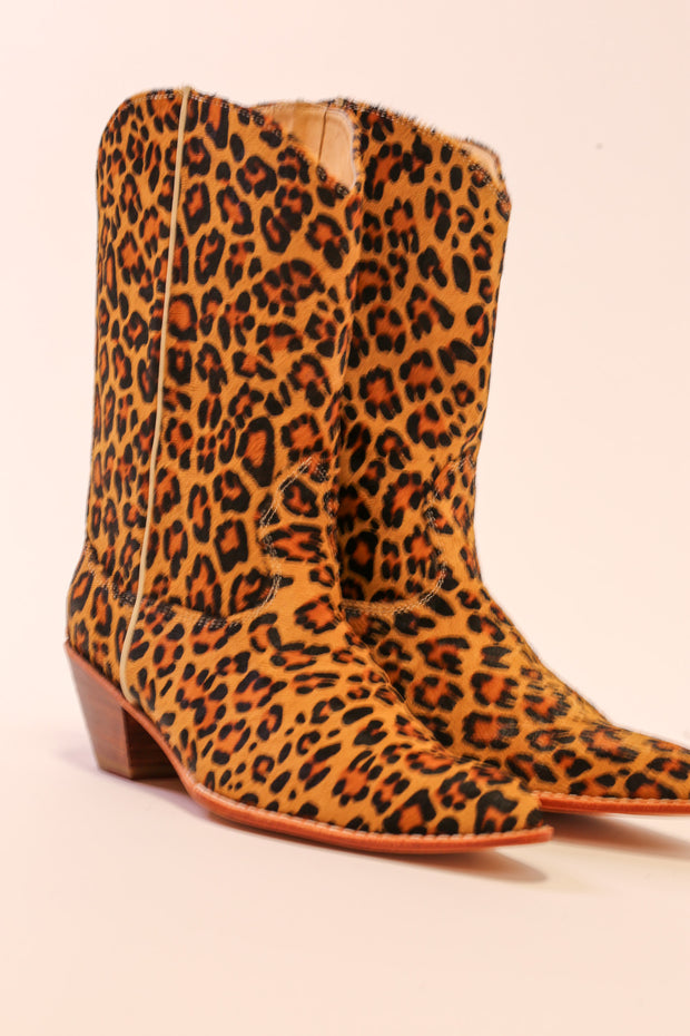 LEOPARD PRINT WESTERN BOOTS MAYA