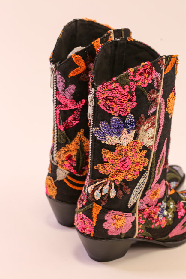 SEQUIN EMBROIDERED BOOTS TAYLOR