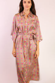 BUTTON DOWN DRESS KIMONO SOKAGI - sustainably made MOMO NEW YORK sustainable clothing, dress slow fashion