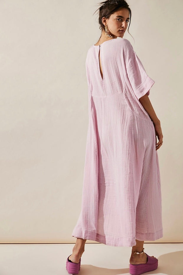 COTTON KAFTAN DRESS DALIA - sustainably made MOMO NEW YORK sustainable clothing, dress slow fashion