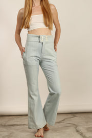 DENIM PANTS BERENICE - sustainably made MOMO NEW YORK sustainable clothing, pants slow fashion