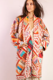 EMBROIDERED COAT JACKET MAHELI - sustainably made MOMO NEW YORK sustainable clothing, Jacket slow fashion