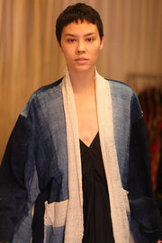 HANDLOOM COTTON LAOS KIMONO ODIN - sustainably made MOMO NEW YORK sustainable clothing, kimono slow fashion