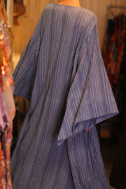 HANDWOVEN COTTON WING KIMONO PINA LAYLA - sustainably made MOMO NEW YORK sustainable clothing, handmade slow fashion