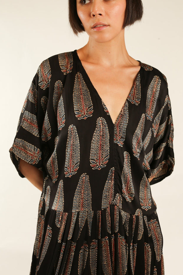 KAFTAN DRESS CURU - sustainably made MOMO NEW YORK sustainable clothing, dress slow fashion