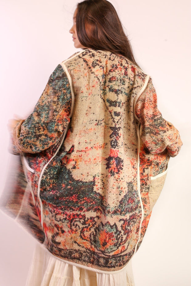 KANTHA JACKET COAT SAHI - sustainably made MOMO NEW YORK sustainable clothing, new slow fashion