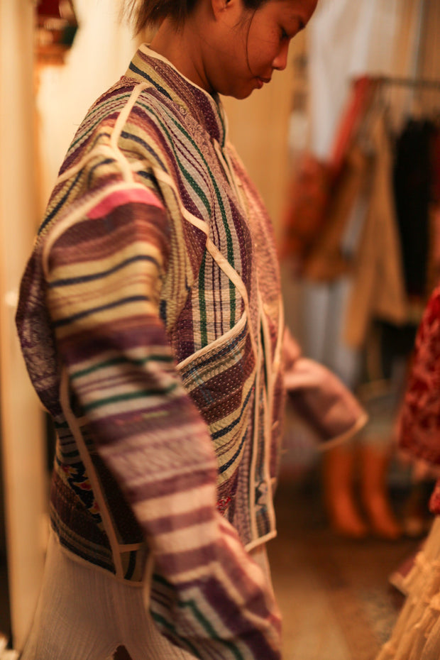 KANTHA JACKET MOLI - sustainably made MOMO NEW YORK sustainable clothing, slow fashion