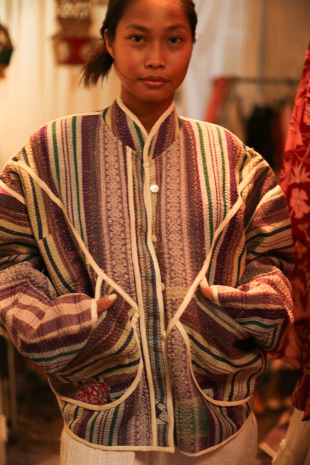 KANTHA JACKET MOLI - sustainably made MOMO NEW YORK sustainable clothing, slow fashion