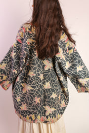 KANTHA KIMONO JACKET LAMAZ - sustainably made MOMO NEW YORK sustainable clothing, Coat slow fashion