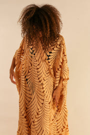 LACE KIMONO OSCAR - sustainably made MOMO NEW YORK sustainable clothing, kaftan slow fashion