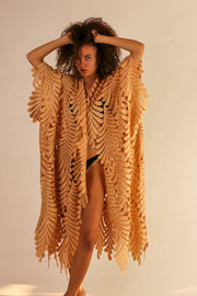 LACE KIMONO OSCAR - sustainably made MOMO NEW YORK sustainable clothing, kaftan slow fashion