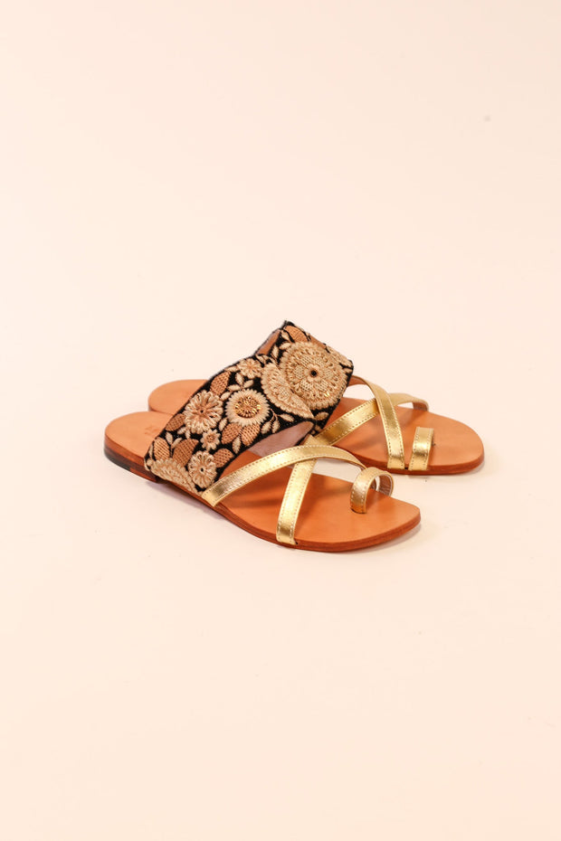 LEATHER SANDALS RINGA - sustainably made MOMO NEW YORK sustainable clothing, slow fashion