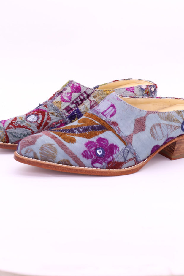 MULES KONSTANZE LEATHER HANDMADE - sustainably made MOMO NEW YORK sustainable clothing, mules slow fashion