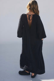 ROAM MORE COTTON MAXI DRESS - sustainably made MOMO NEW YORK sustainable clothing, slow fashion