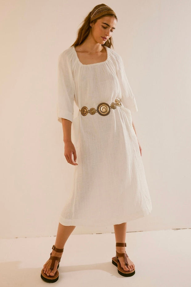 ROAM MORE COTTON MAXI DRESS - sustainably made MOMO NEW YORK sustainable clothing, slow fashion