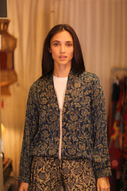 SILK BOMBER ANCHA JACKET AMADA - sustainably made MOMO NEW YORK sustainable clothing, coatandjacket slow fashion