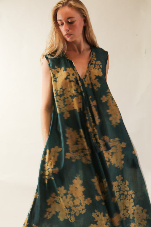 SILK DRESS NATCHA - sustainably made MOMO NEW YORK sustainable clothing, dress slow fashion