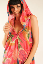 SILK HOODIE DRESS KLARA - sustainably made MOMO NEW YORK sustainable clothing, dress slow fashion