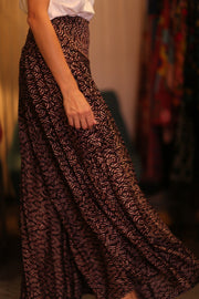 SILK WIDE LEG PANTS AMITY - sustainably made MOMO NEW YORK sustainable clothing, new slow fashion