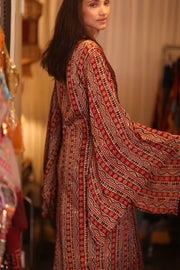 SILK WING KIMONO PINA DORIS - sustainably made MOMO NEW YORK sustainable clothing, kimono slow fashion