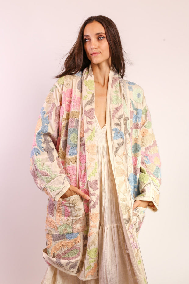 SUZANI COAT JACKET NISA - sustainably made MOMO NEW YORK sustainable clothing, slow fashion