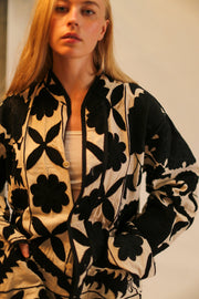 SUZANI EMBROIDERED JACKEY CALLAN - sustainably made MOMO NEW YORK sustainable clothing, Jacket slow fashion