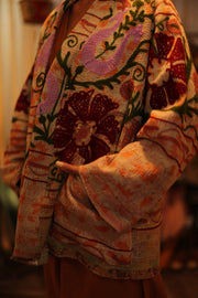 SUZANI EMBROIDERED KIMONO JAYKE - sustainably made MOMO NEW YORK sustainable clothing, slow fashion