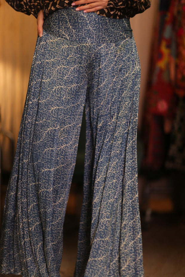 WIDE LEGS SILK PANTS DORA - sustainably made MOMO NEW YORK sustainable clothing, new slow fashion