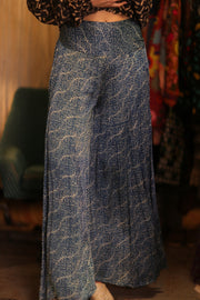 WIDE LEGS SILK PANTS DORA - sustainably made MOMO NEW YORK sustainable clothing, new slow fashion