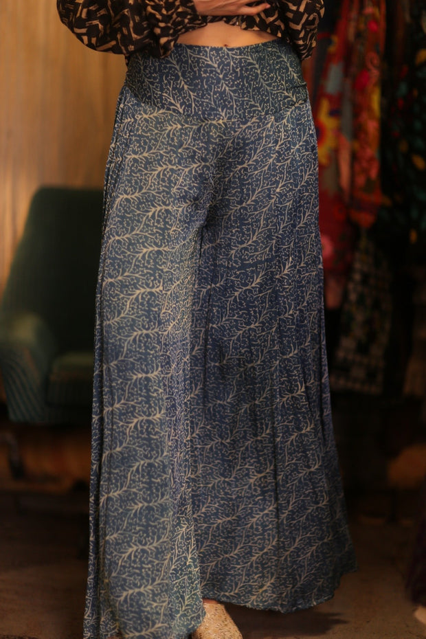 WIDE LEGS SILK PANTS DORA - sustainably made MOMO NEW YORK sustainable clothing, new slow fashion