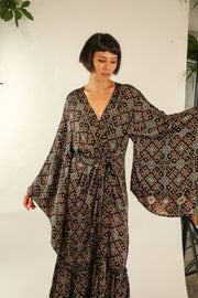 XL SILK KIMONO ADELLA - sustainably made MOMO NEW YORK sustainable clothing, slow fashion