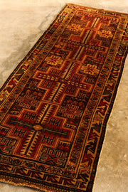 1970’s TURKISH RUNNER KILIM - sustainably made MOMO NEW YORK sustainable clothing, rug slow fashion