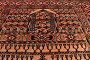 5.4 x 4.3 Ft,Vintage Camel Wool Famous Hatchulu Parda Turkoman Rug,Handmade Oriental Rug,Turkmen Afghan rug - sustainably made MOMO NEW YORK sustainable clothing, rug slow fashion