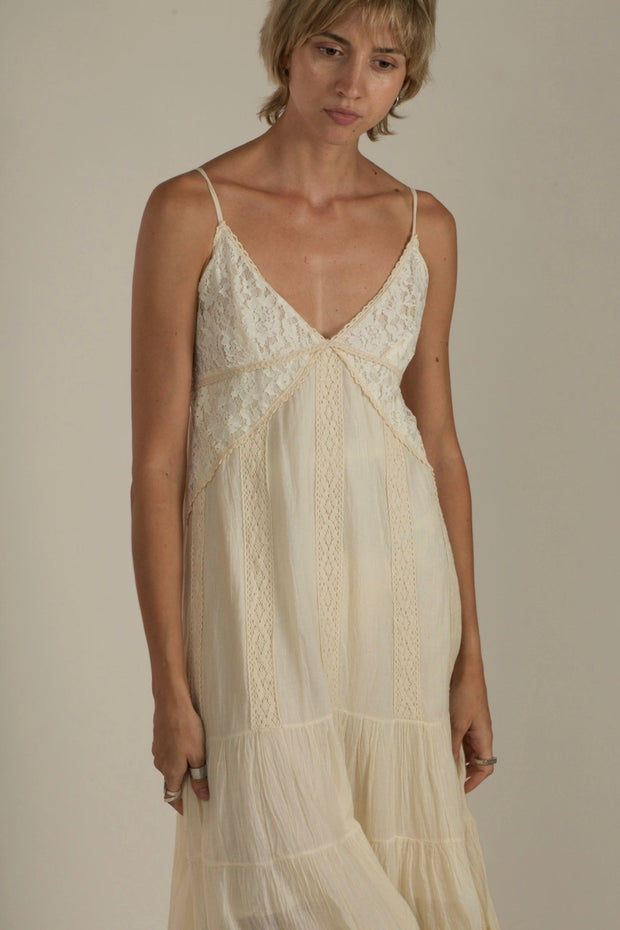 ASTREA IVORY DRESS - sustainably made MOMO NEW YORK sustainable clothing, dress slow fashion