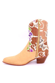 BATIK HEMP LEATHER BOOTS ALY - sustainably made MOMO NEW YORK sustainable clothing, boots slow fashion