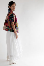 Bolero Kimono Jacket Echo - sustainably made MOMO NEW YORK sustainable clothing, embroidered slow fashion