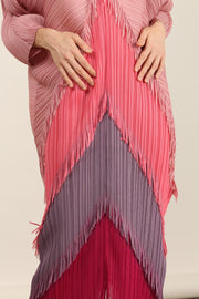 CAFTAN PLEATED DRESS MARA KAFTAN - sustainably made MOMO NEW YORK sustainable clothing, kaftan slow fashion