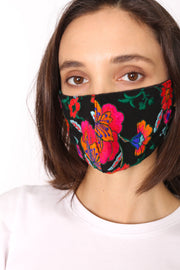 CHIFFON SILK EMBROIDERED FACE MASK LATA - sustainably made MOMO NEW YORK sustainable clothing, offerfm slow fashion