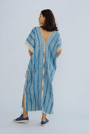 COTTON HEMP KAFTAN DRESS UMA - sustainably made MOMO NEW YORK sustainable clothing, kaftan slow fashion