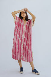 COTTON HEMP KAFTAN DRESS UMA - sustainably made MOMO NEW YORK sustainable clothing, kaftan slow fashion