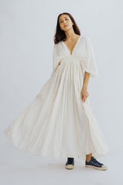 COTTON KAFTAN DRESS JUDD - sustainably made MOMO NEW YORK sustainable clothing, dress slow fashion