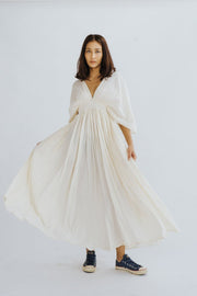 COTTON KAFTAN DRESS JUDD - sustainably made MOMO NEW YORK sustainable clothing, dress slow fashion