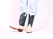 CREME GREEN BOOTS MARJON - sustainably made MOMO NEW YORK sustainable clothing, boots slow fashion