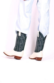 CREME GREEN BOOTS MARJON - sustainably made MOMO NEW YORK sustainable clothing, boots slow fashion