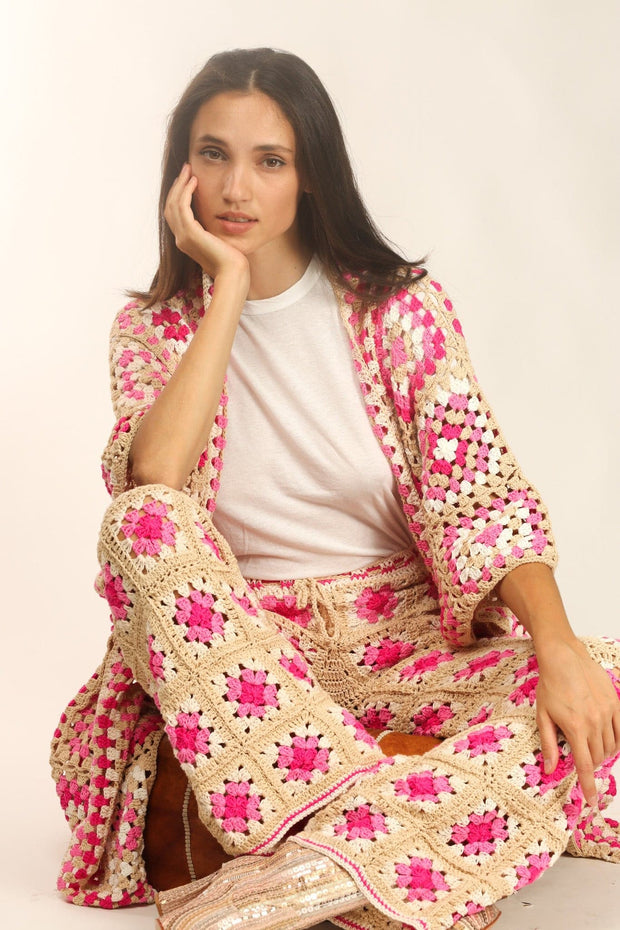 CROCHET SUIT BETTY - sustainably made MOMO NEW YORK sustainable clothing, crochet slow fashion