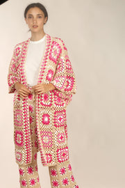 CROCHET SUIT BETTY - sustainably made MOMO NEW YORK sustainable clothing, crochet slow fashion