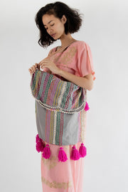 Dalia Daydream Kaftan Tote - sustainably made MOMO NEW YORK sustainable clothing, offer slow fashion