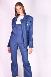 DENIM JUMPSUIT BREE - sustainably made MOMO NEW YORK sustainable clothing, pants slow fashion