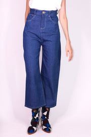 DENIM PANTS HILLARY - sustainably made MOMO NEW YORK sustainable clothing, pants slow fashion