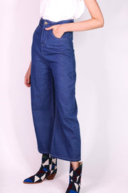 DENIM PANTS HILLARY - sustainably made MOMO NEW YORK sustainable clothing, pants slow fashion